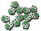 12 22mm Green Wooden Owl Beads Wood Animal Beads Cute Bird Beads